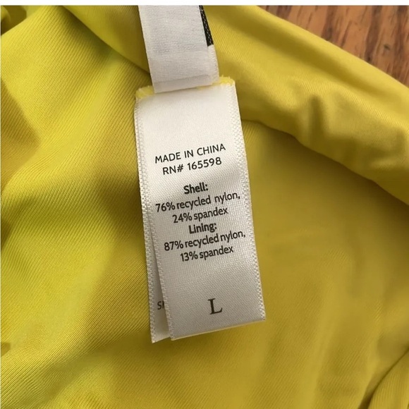 Andie Bikini Set Maui Top Cheeky Bikini Bottom black yellow size L NWT - Picture 9 of 9